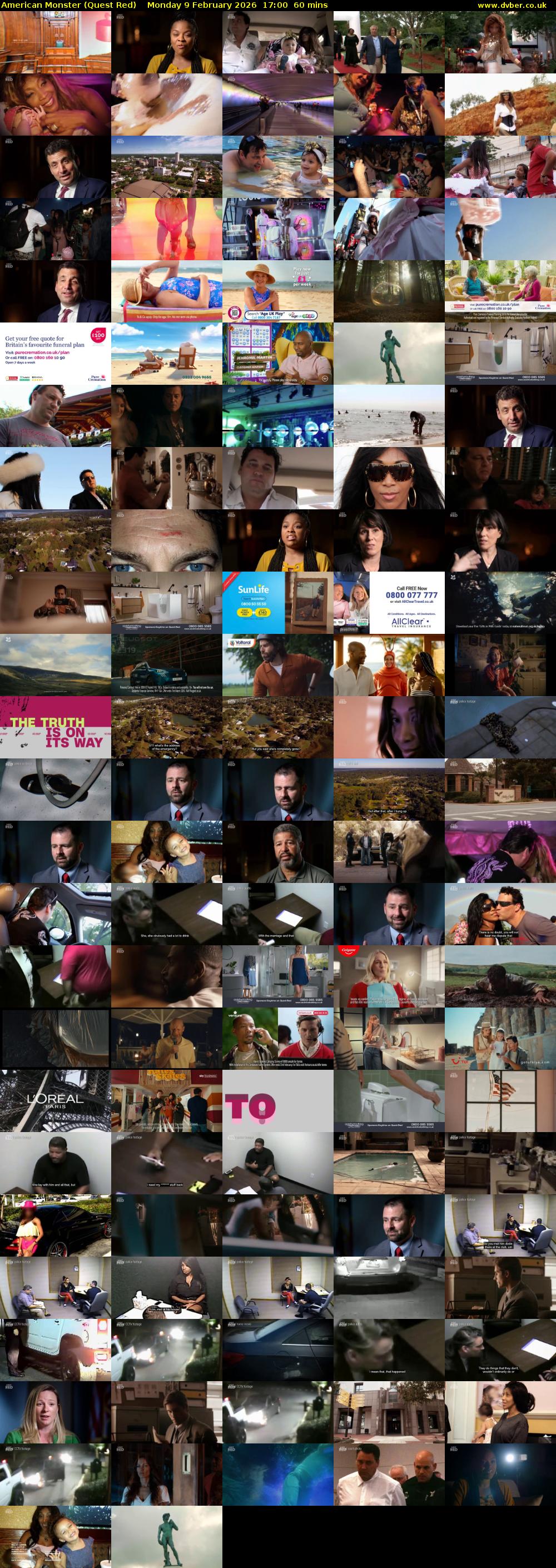 American Monster (Quest Red) Monday 9 February 2026 17:00 - 18:00