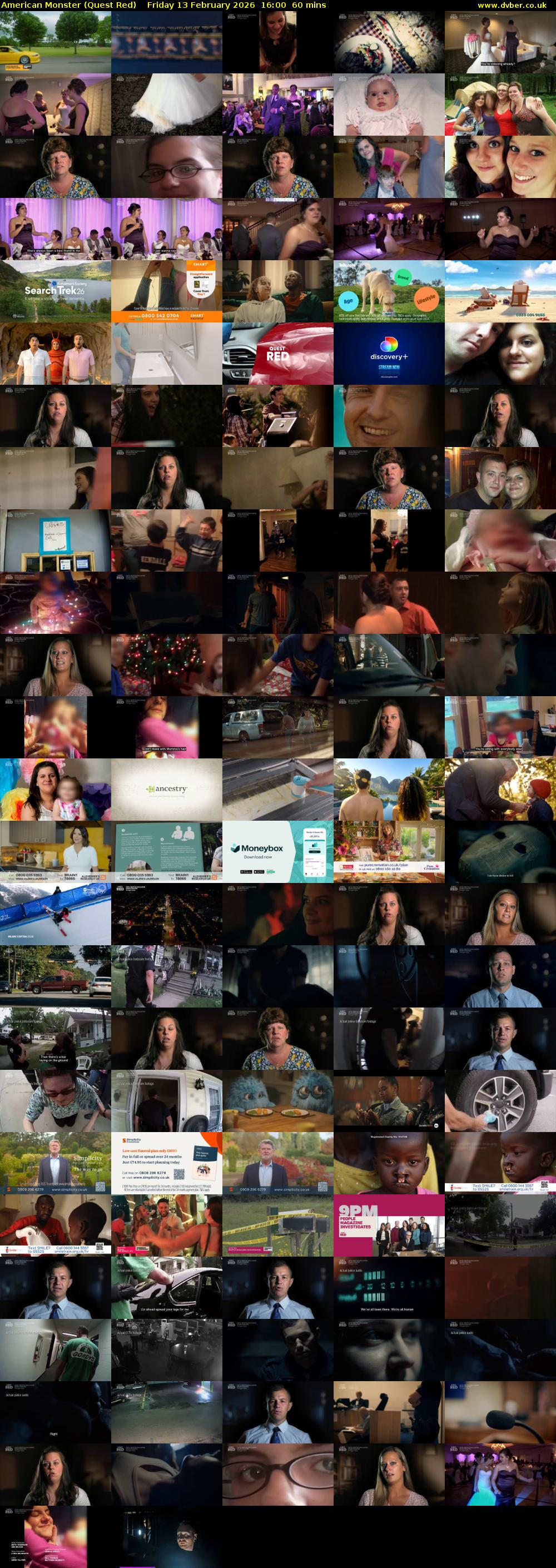 American Monster (Quest Red) Friday 13 February 2026 16:00 - 17:00