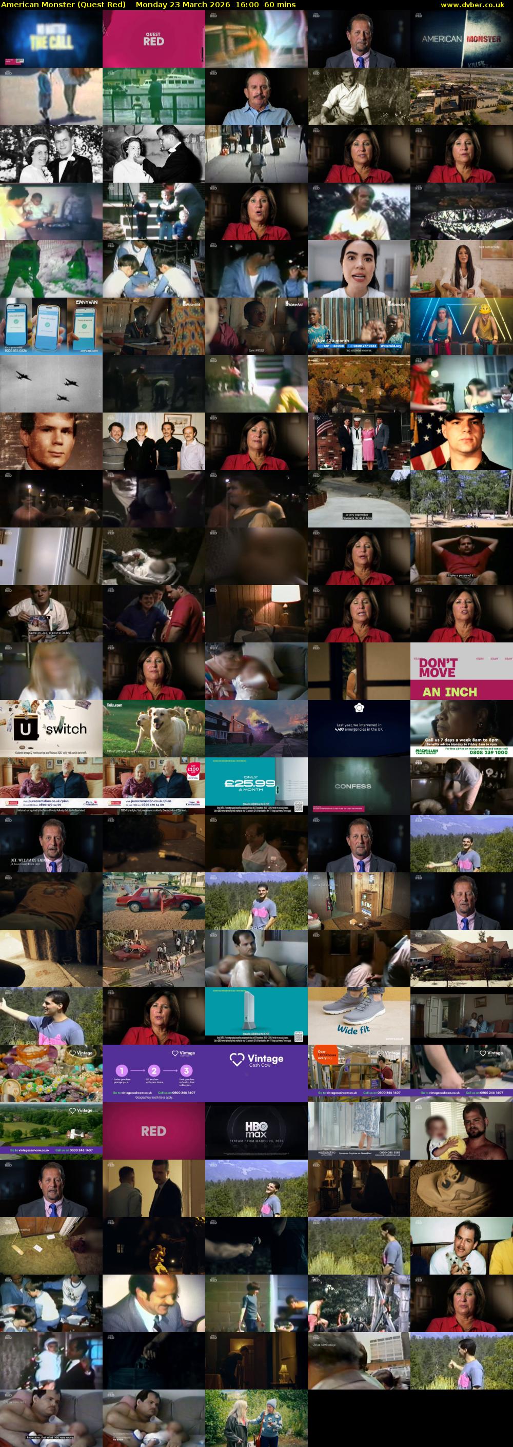 American Monster (Quest Red) Monday 23 March 2026 16:00 - 17:00