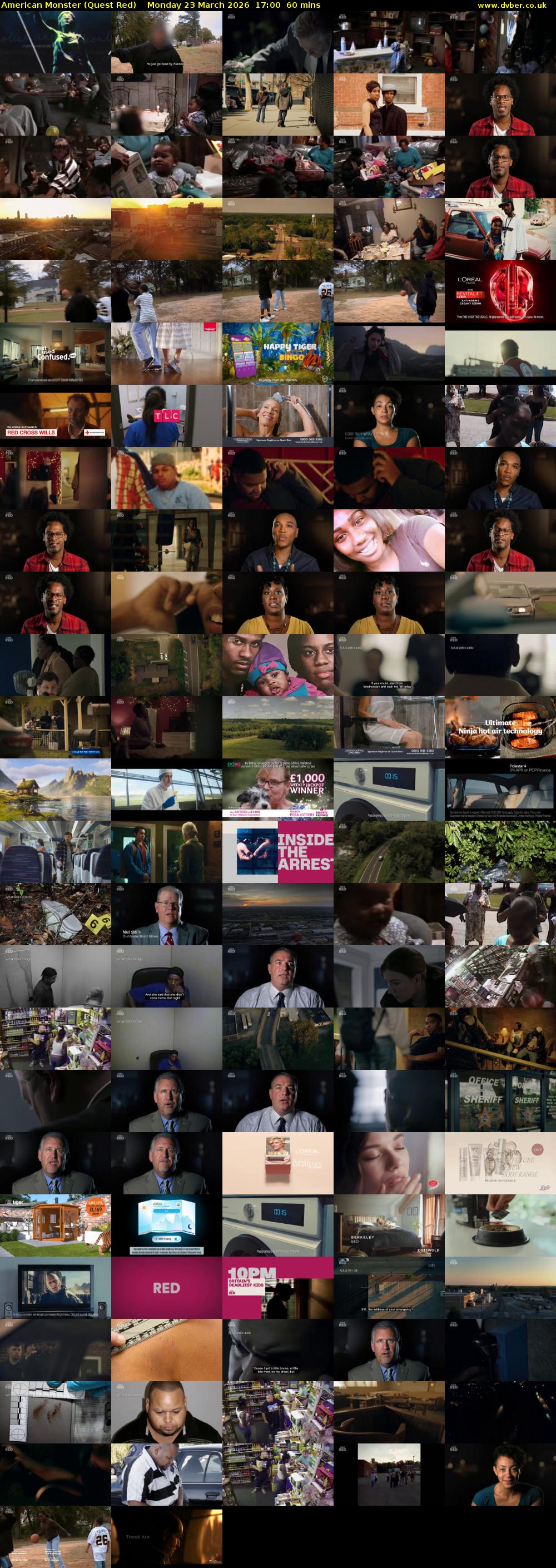 American Monster (Quest Red) Monday 23 March 2026 17:00 - 18:00