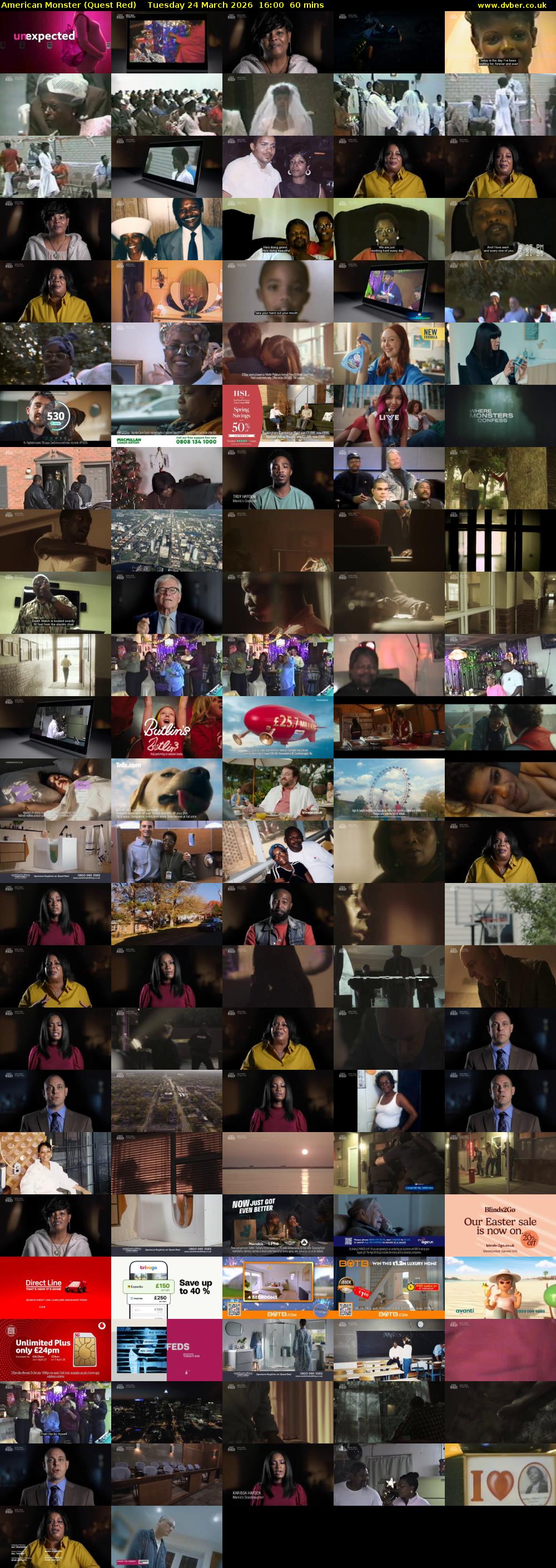 American Monster (Quest Red) Tuesday 24 March 2026 16:00 - 17:00