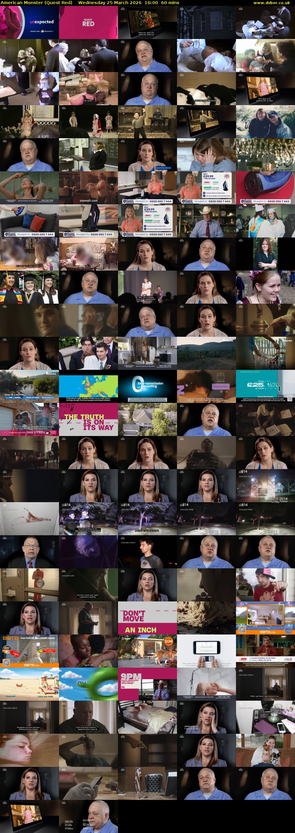 American Monster (Quest Red) Wednesday 25 March 2026 16:00 - 17:00