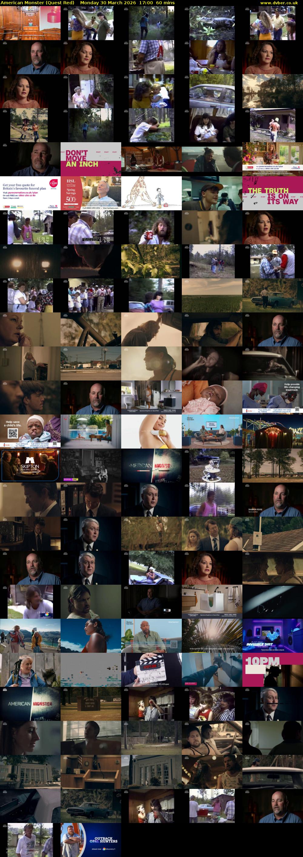 American Monster (Quest Red) Monday 30 March 2026 17:00 - 18:00