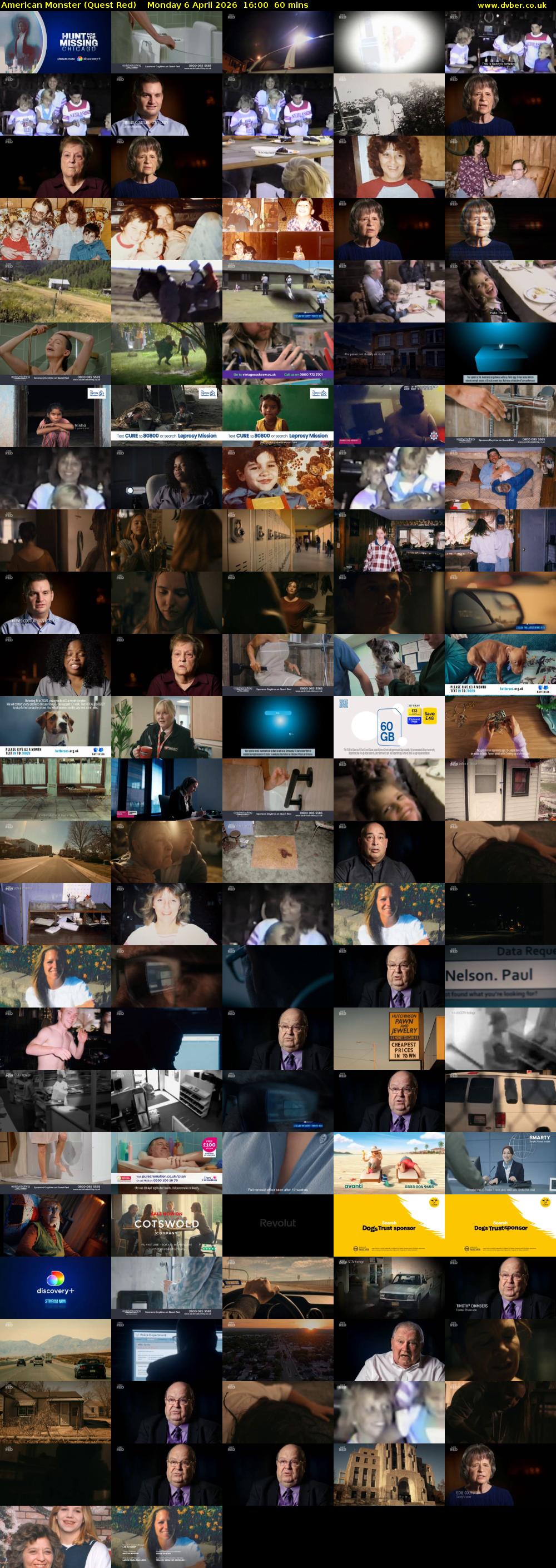 American Monster (Quest Red) Monday 6 April 2026 16:00 - 17:00