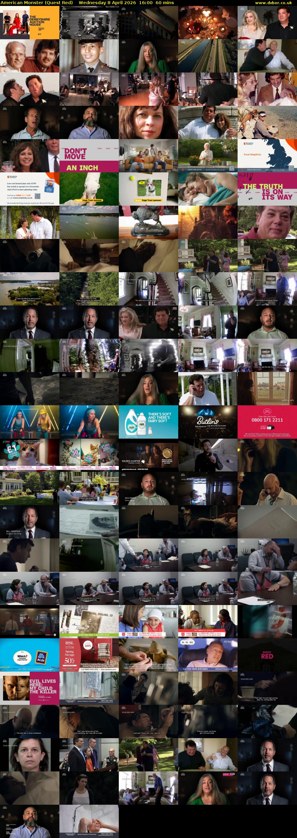 American Monster (Quest Red) Wednesday 8 April 2026 16:00 - 17:00