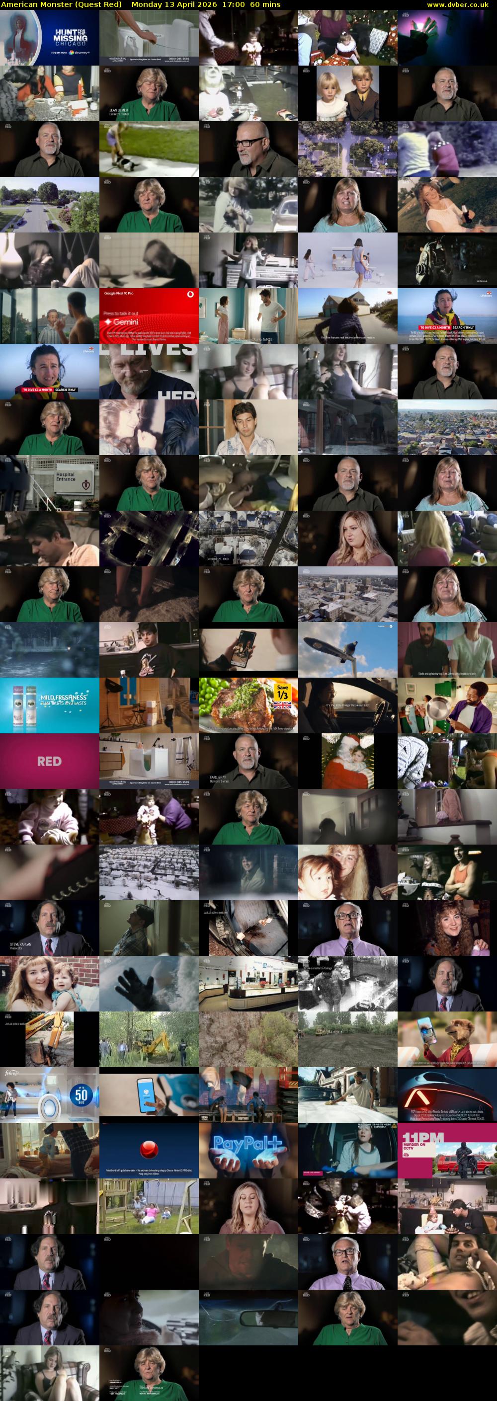 American Monster (Quest Red) Monday 13 April 2026 17:00 - 18:00