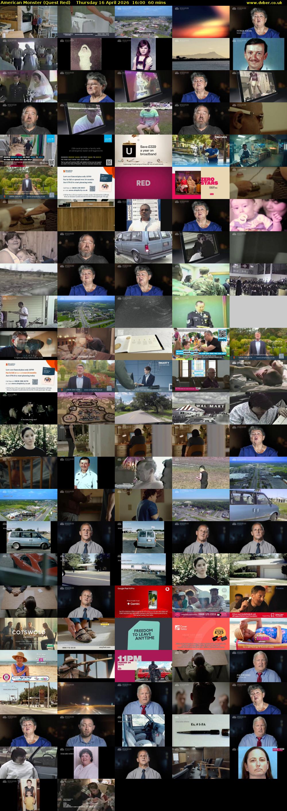 American Monster (Quest Red) Thursday 16 April 2026 16:00 - 17:00