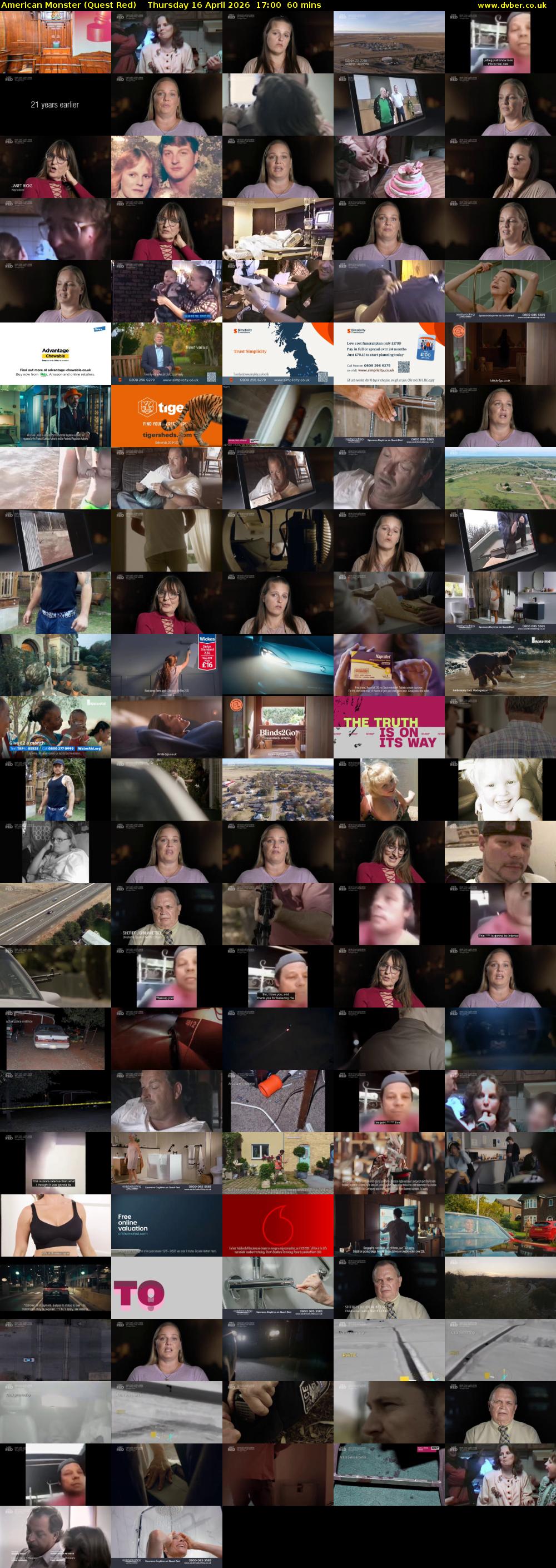 American Monster (Quest Red) Thursday 16 April 2026 17:00 - 18:00