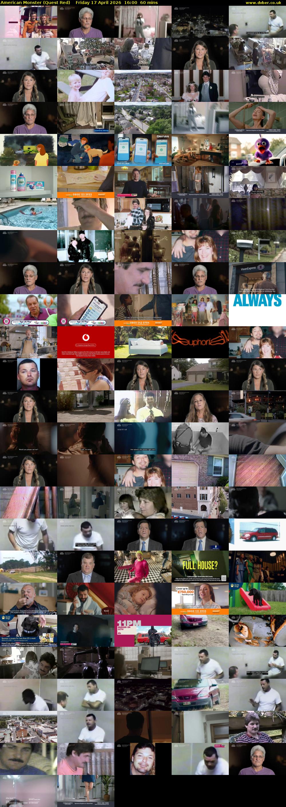 American Monster (Quest Red) Friday 17 April 2026 16:00 - 17:00