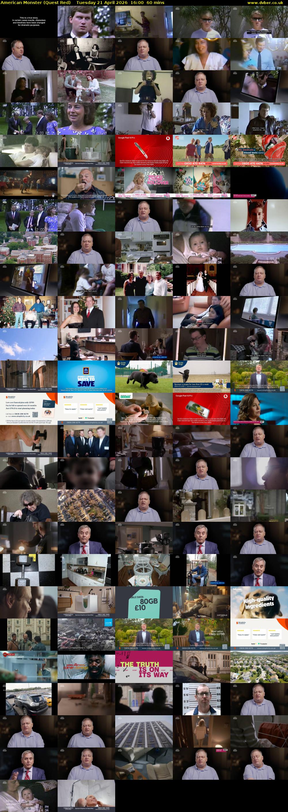 American Monster (Quest Red) Tuesday 21 April 2026 16:00 - 17:00