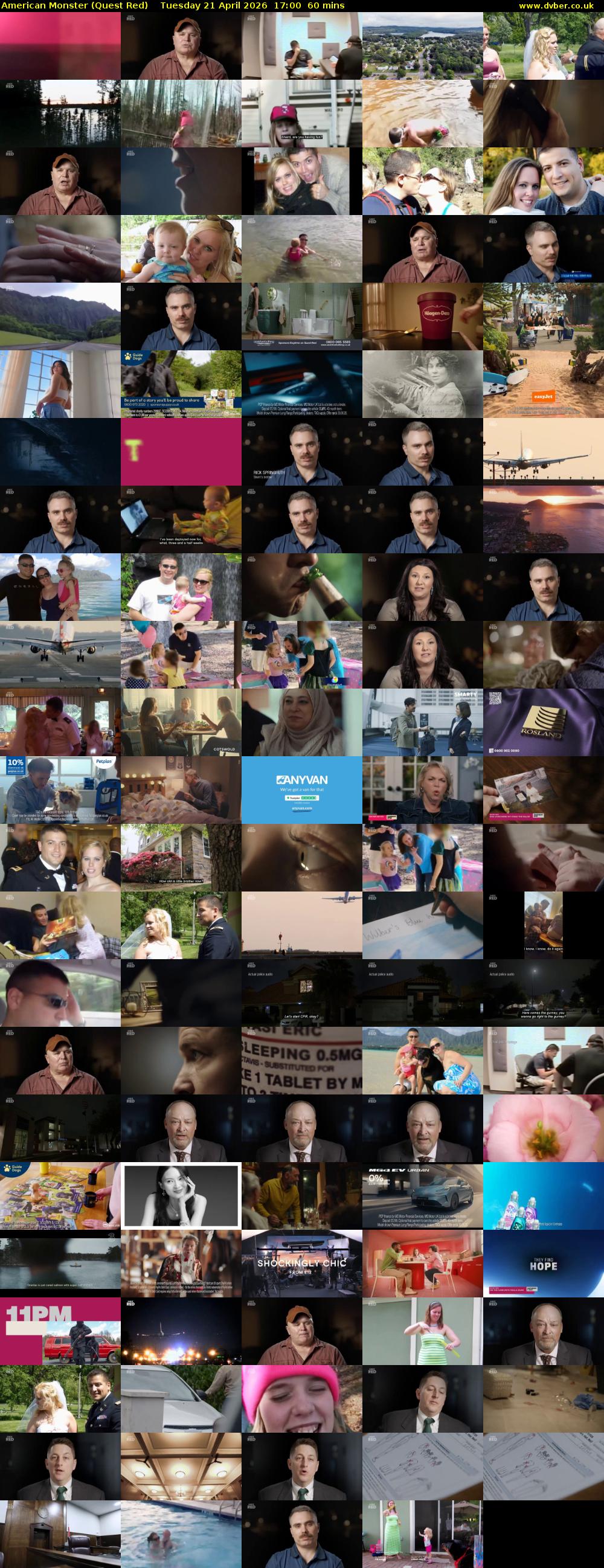 American Monster (Quest Red) Tuesday 21 April 2026 17:00 - 18:00