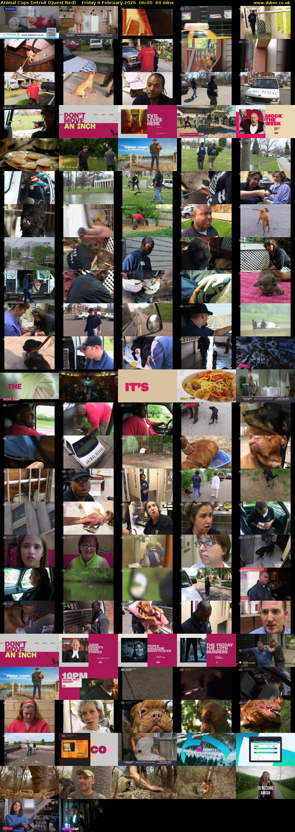 Animal Cops Detroit (Quest Red) Friday 6 February 2026 06:00 - 07:00