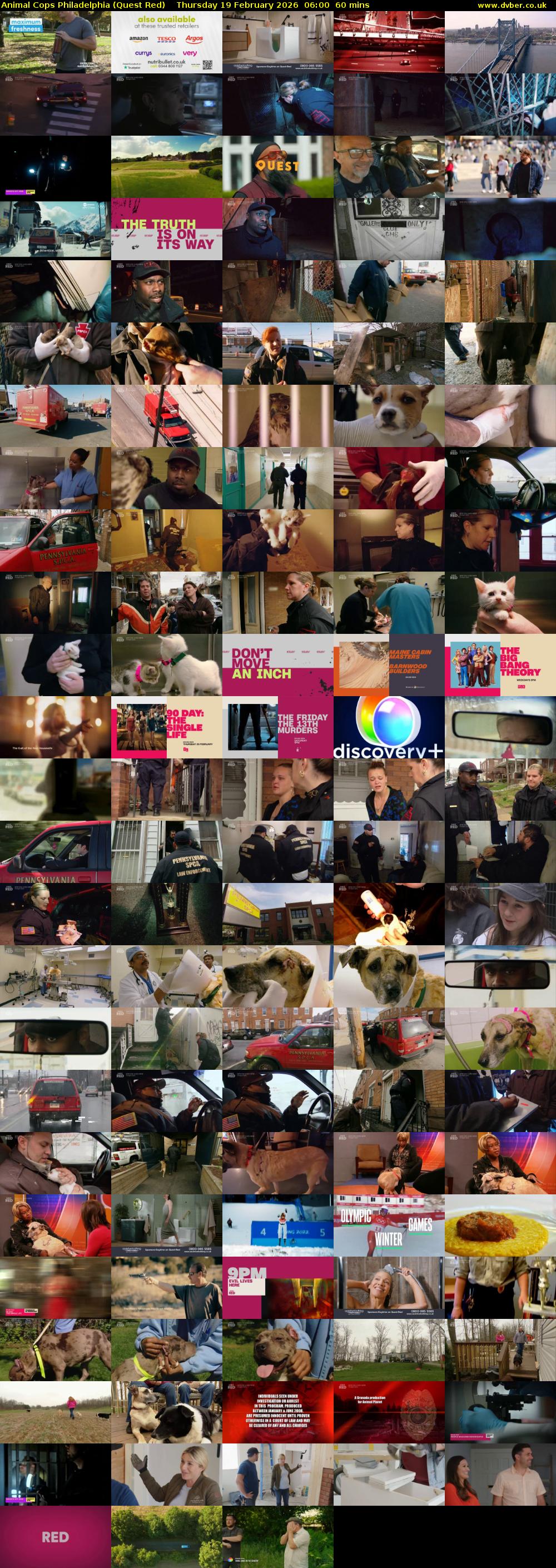 Animal Cops Philadelphia (Quest Red) Thursday 19 February 2026 06:00 - 07:00