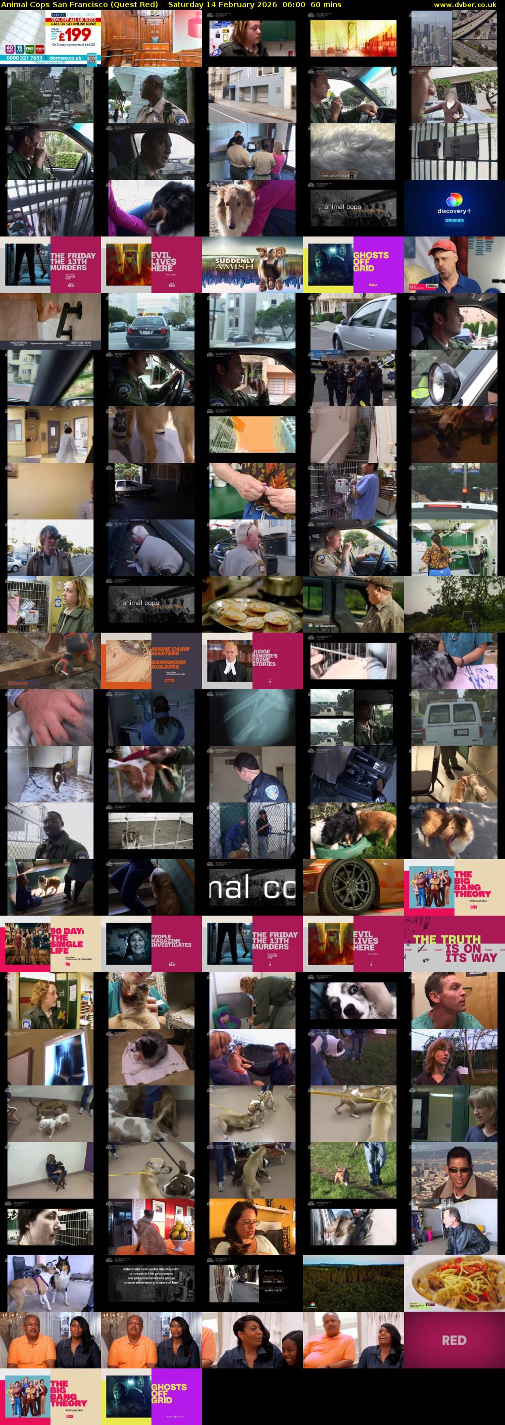 Animal Cops San Francisco (Quest Red) Saturday 14 February 2026 06:00 - 07:00