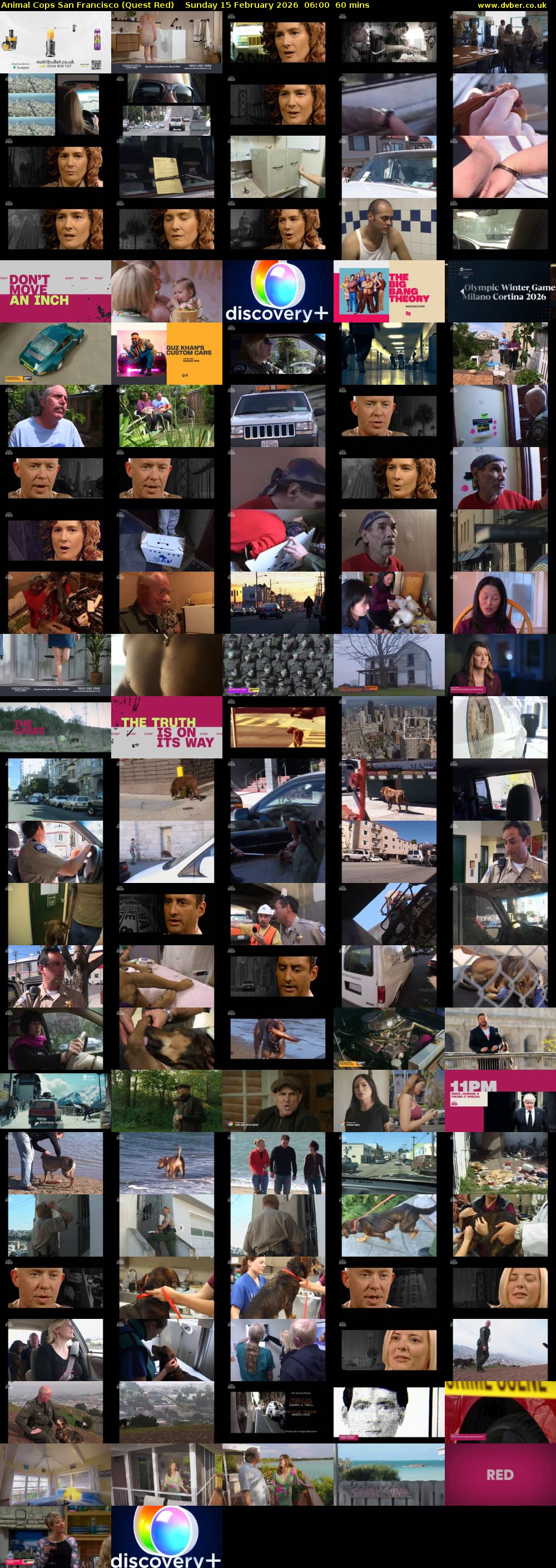 Animal Cops San Francisco (Quest Red) Sunday 15 February 2026 06:00 - 07:00