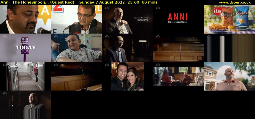 Anni: The Honeymoon... (Quest Red) Sunday 7 August 2022 23:00 - 00:00