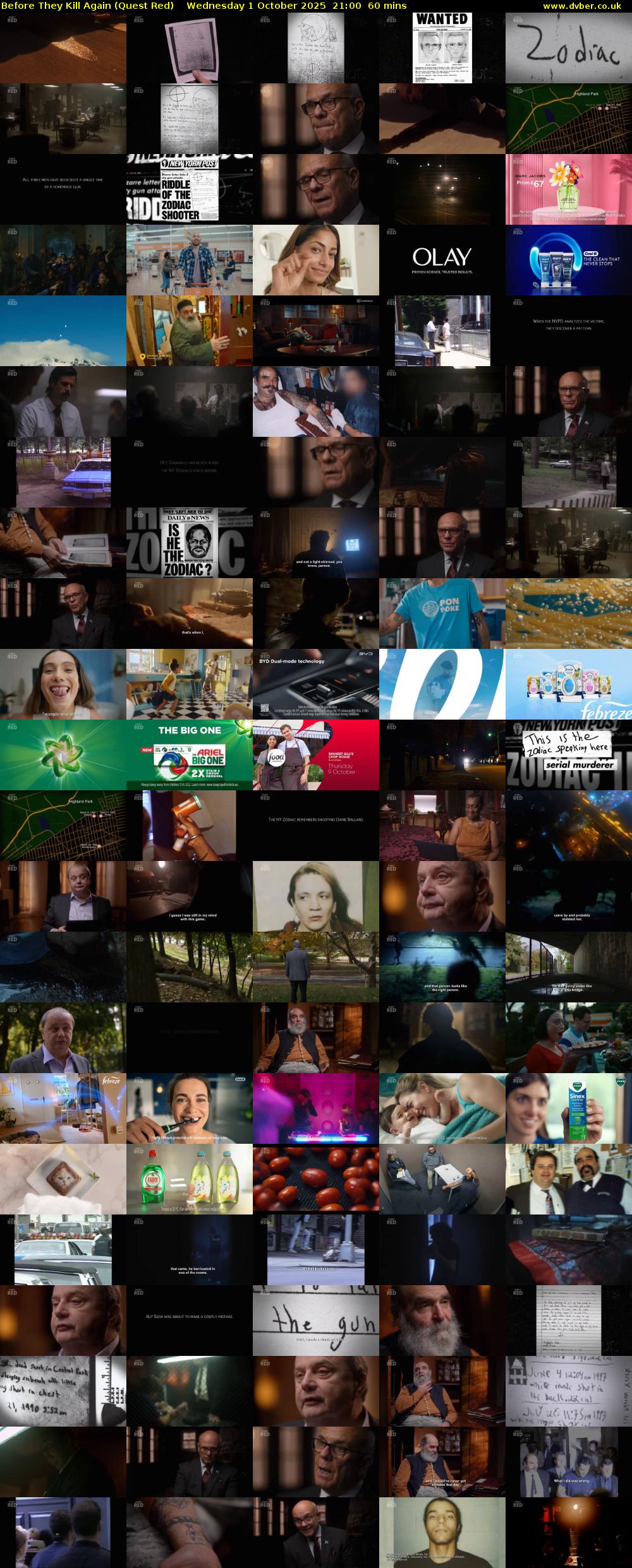 Before They Kill Again (Quest Red) Wednesday 1 October 2025 21:00 - 22:00