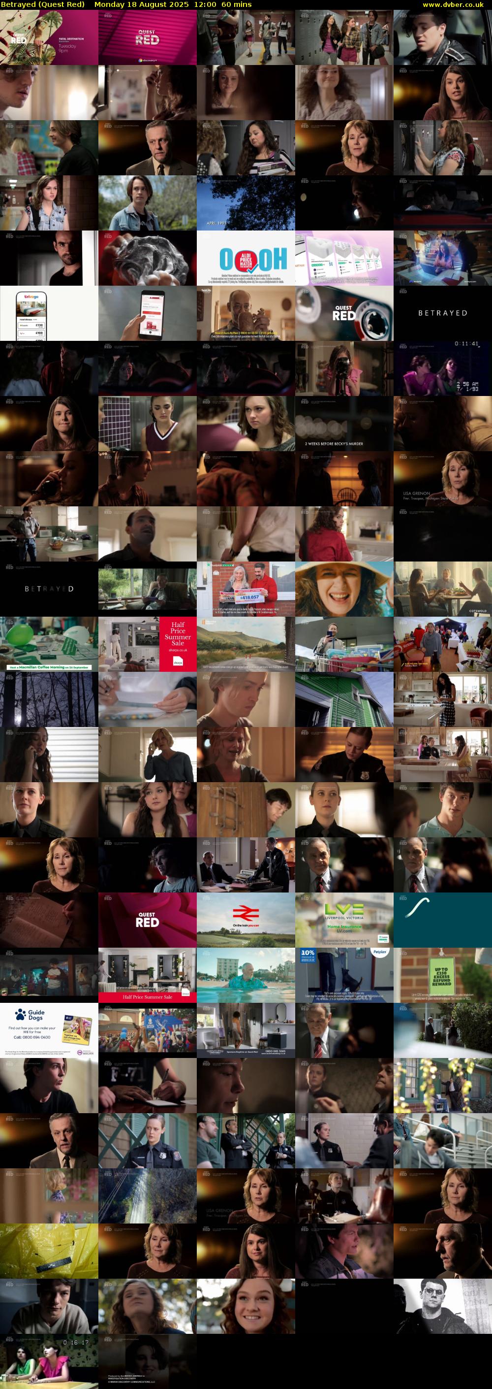 Betrayed (Quest Red) Monday 18 August 2025 12:00 - 13:00