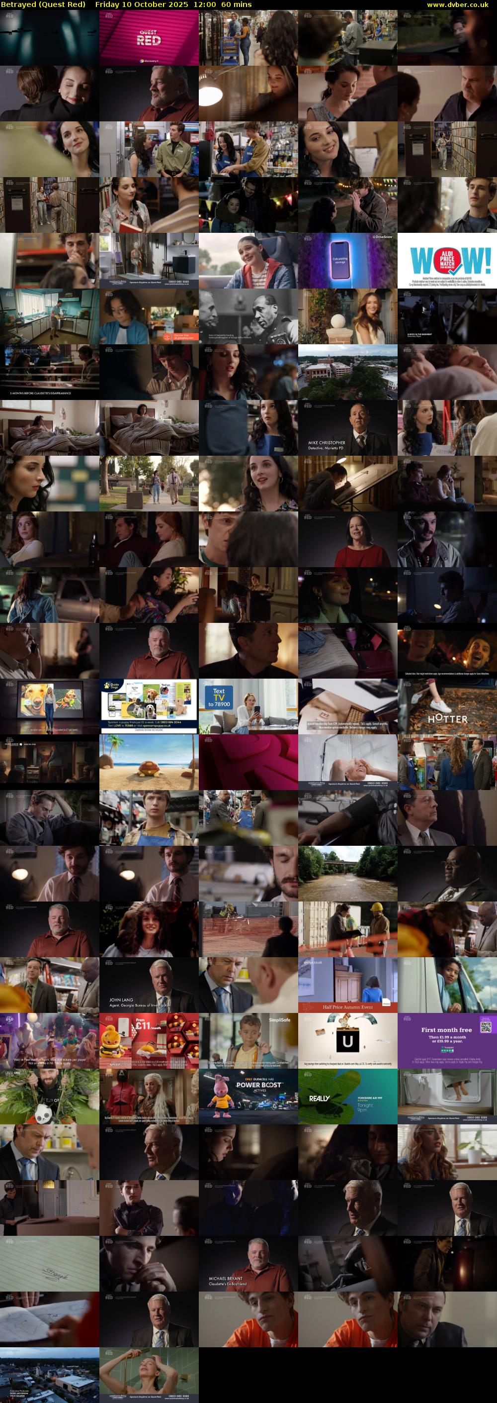 Betrayed (Quest Red) Friday 10 October 2025 12:00 - 13:00