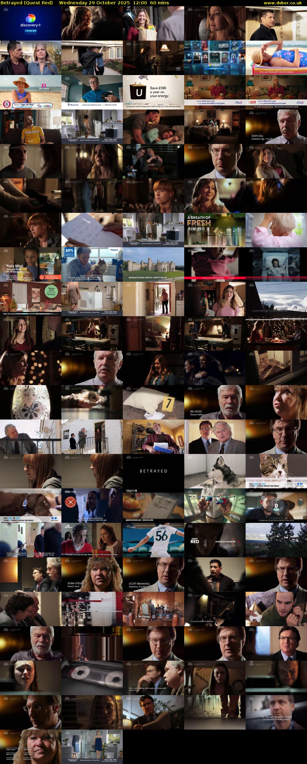 Betrayed (Quest Red) Wednesday 29 October 2025 12:00 - 13:00