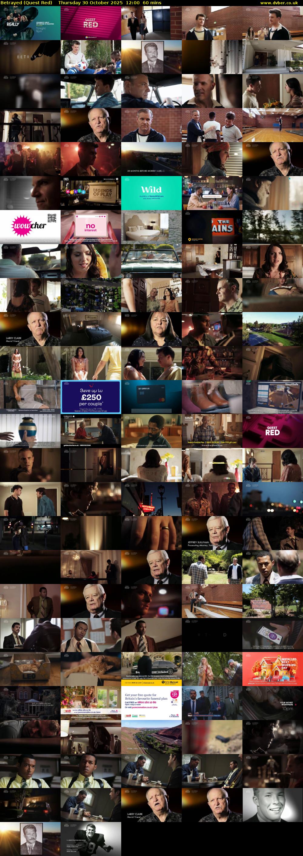 Betrayed (Quest Red) Thursday 30 October 2025 12:00 - 13:00