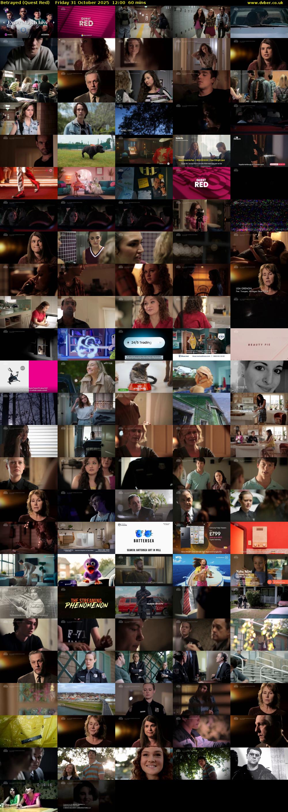 Betrayed (Quest Red) Friday 31 October 2025 12:00 - 13:00