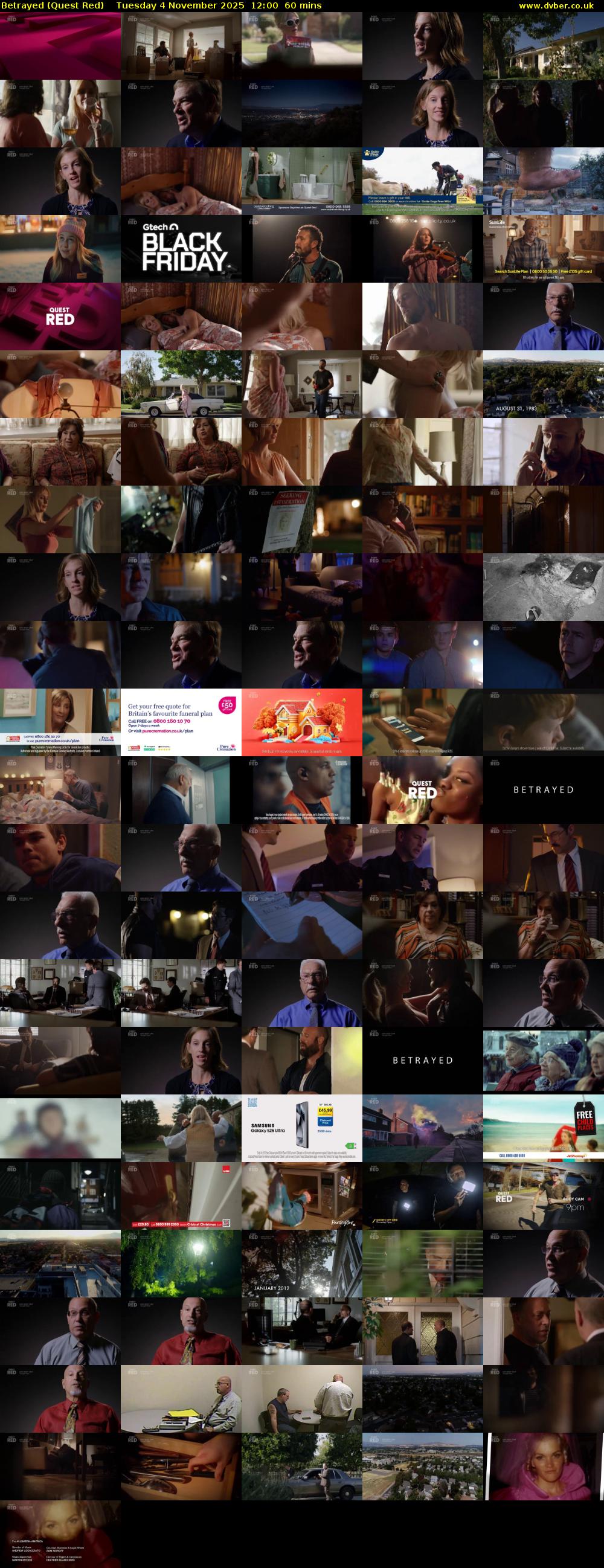 Betrayed (Quest Red) Tuesday 4 November 2025 12:00 - 13:00