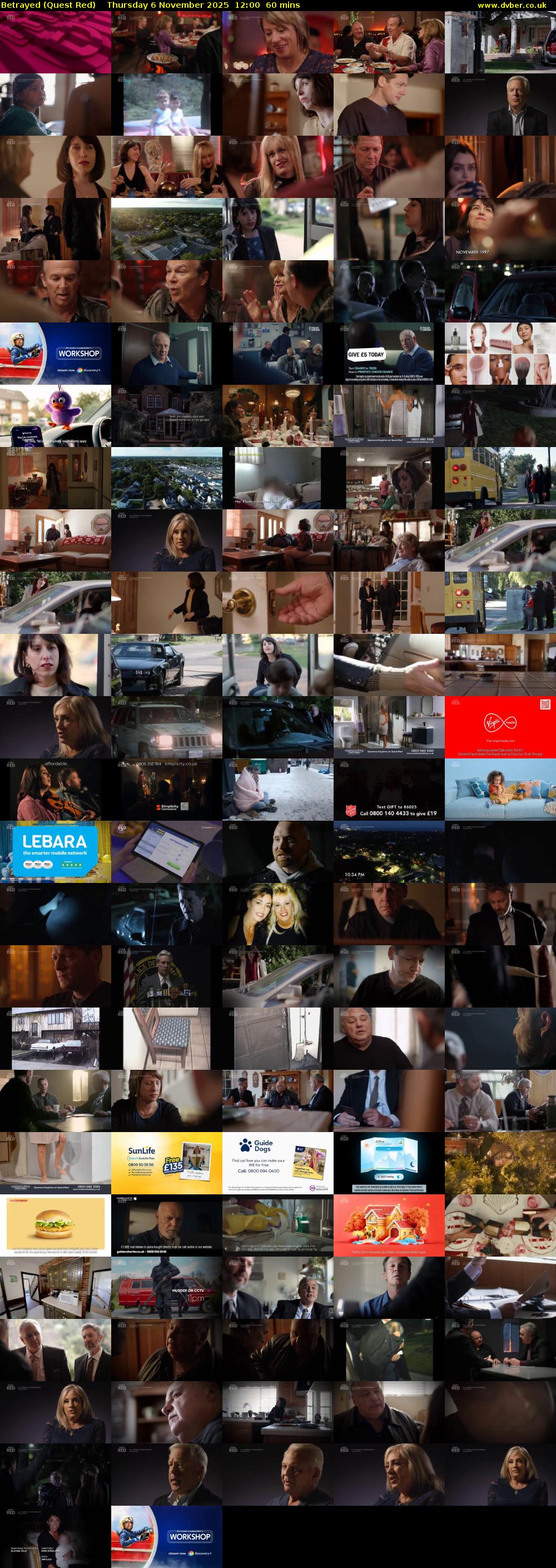 Betrayed (Quest Red) Thursday 6 November 2025 12:00 - 13:00