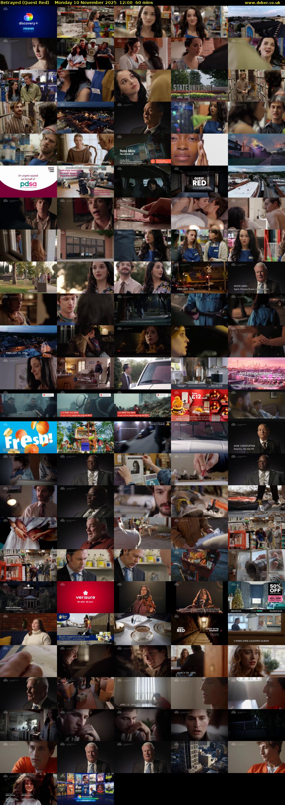 Betrayed (Quest Red) Monday 10 November 2025 12:00 - 13:00