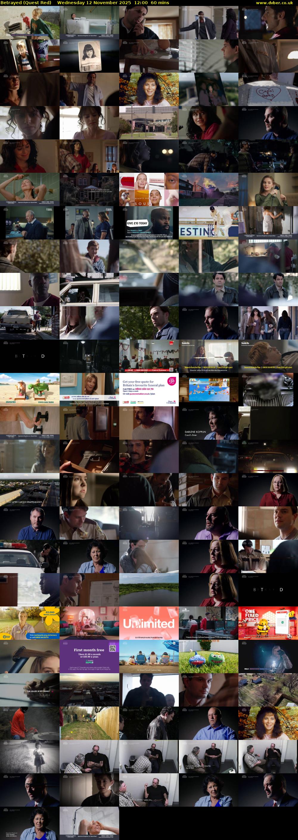 Betrayed (Quest Red) Wednesday 12 November 2025 12:00 - 13:00