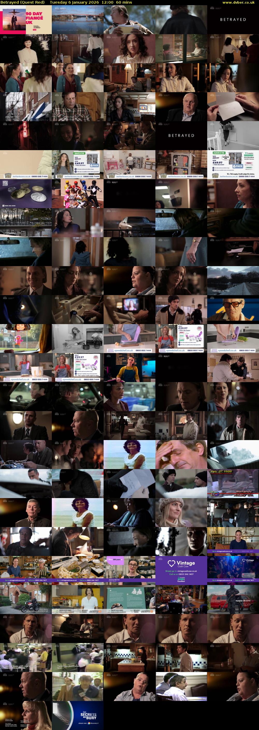 Betrayed (Quest Red) Tuesday 6 January 2026 12:00 - 13:00