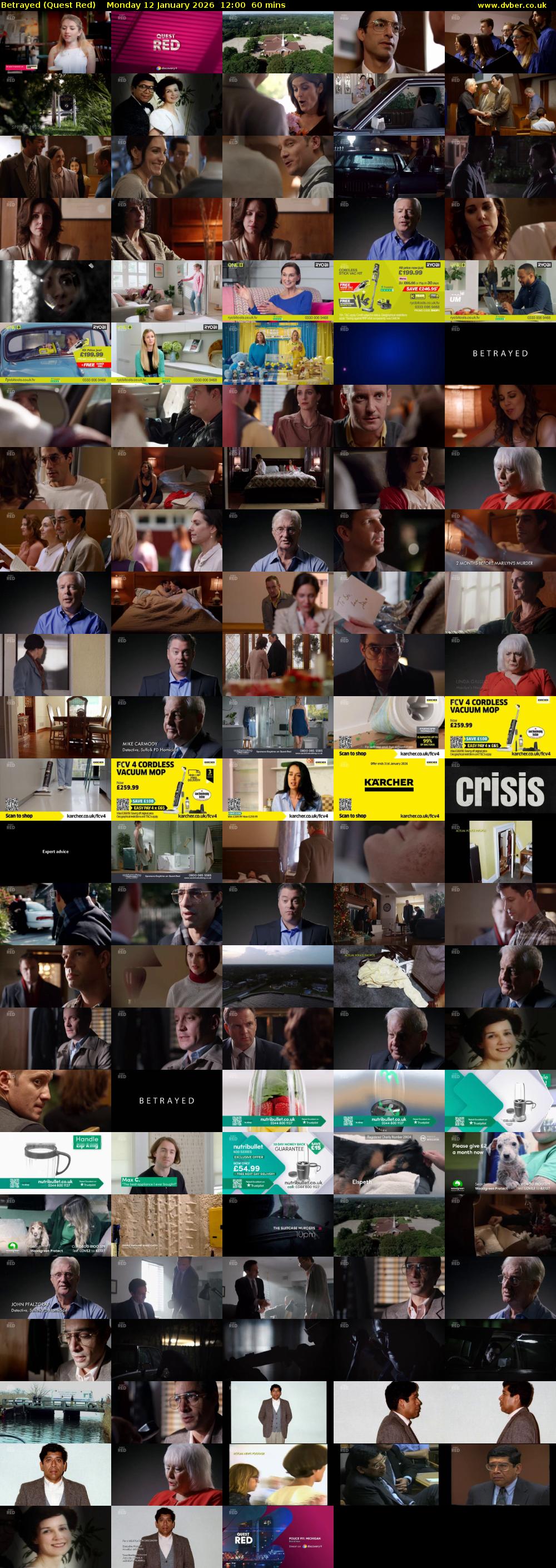 Betrayed (Quest Red) Monday 12 January 2026 12:00 - 13:00