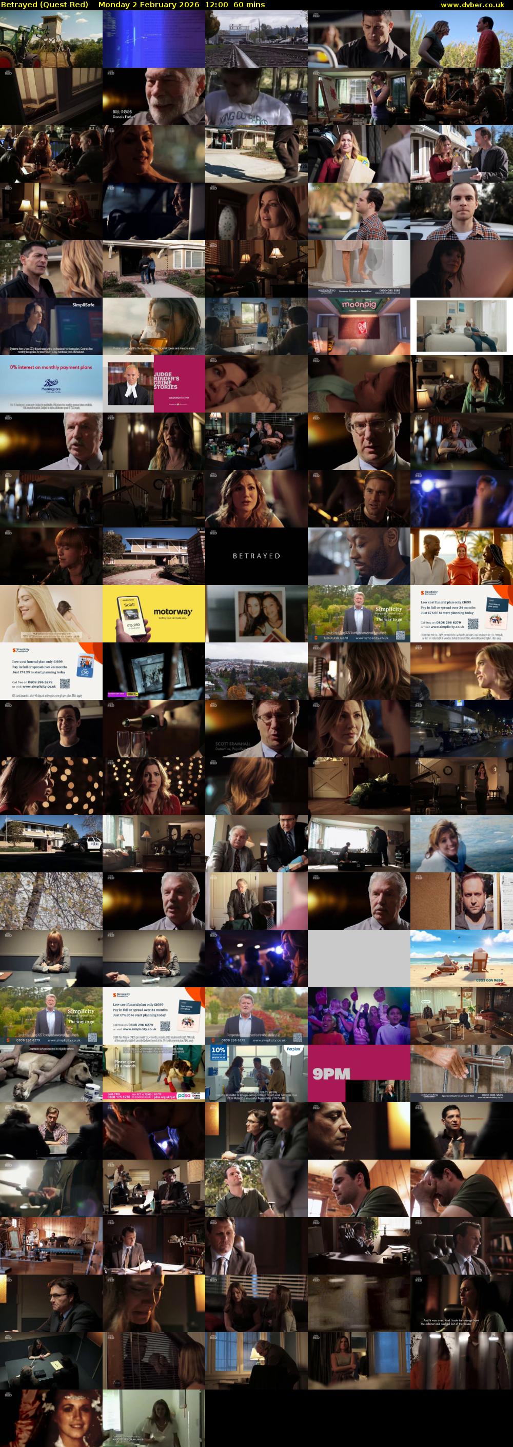 Betrayed (Quest Red) Monday 2 February 2026 12:00 - 13:00