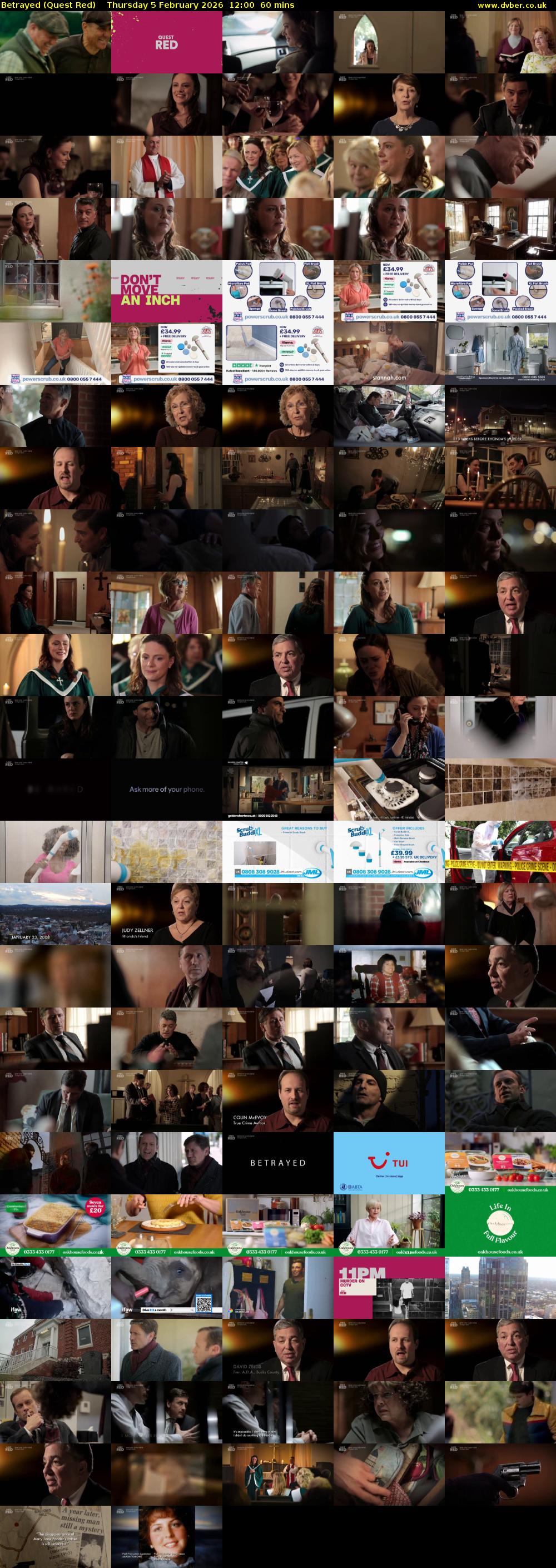 Betrayed (Quest Red) Thursday 5 February 2026 12:00 - 13:00