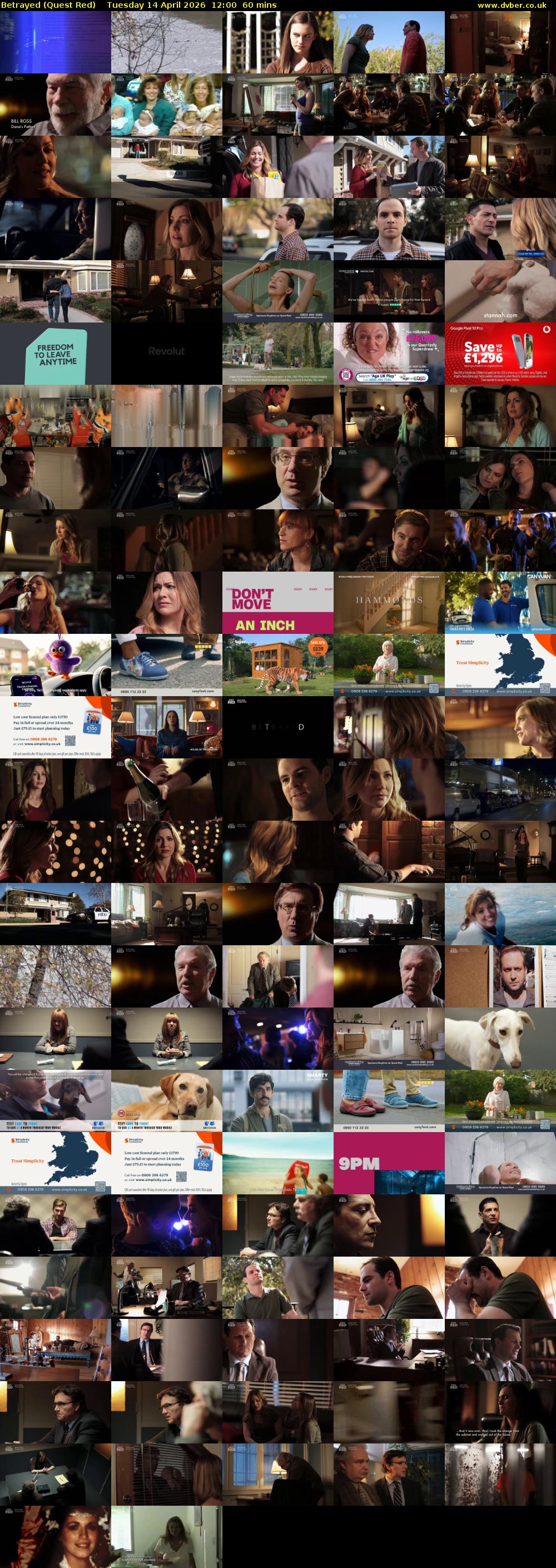 Betrayed (Quest Red) Tuesday 14 April 2026 12:00 - 13:00