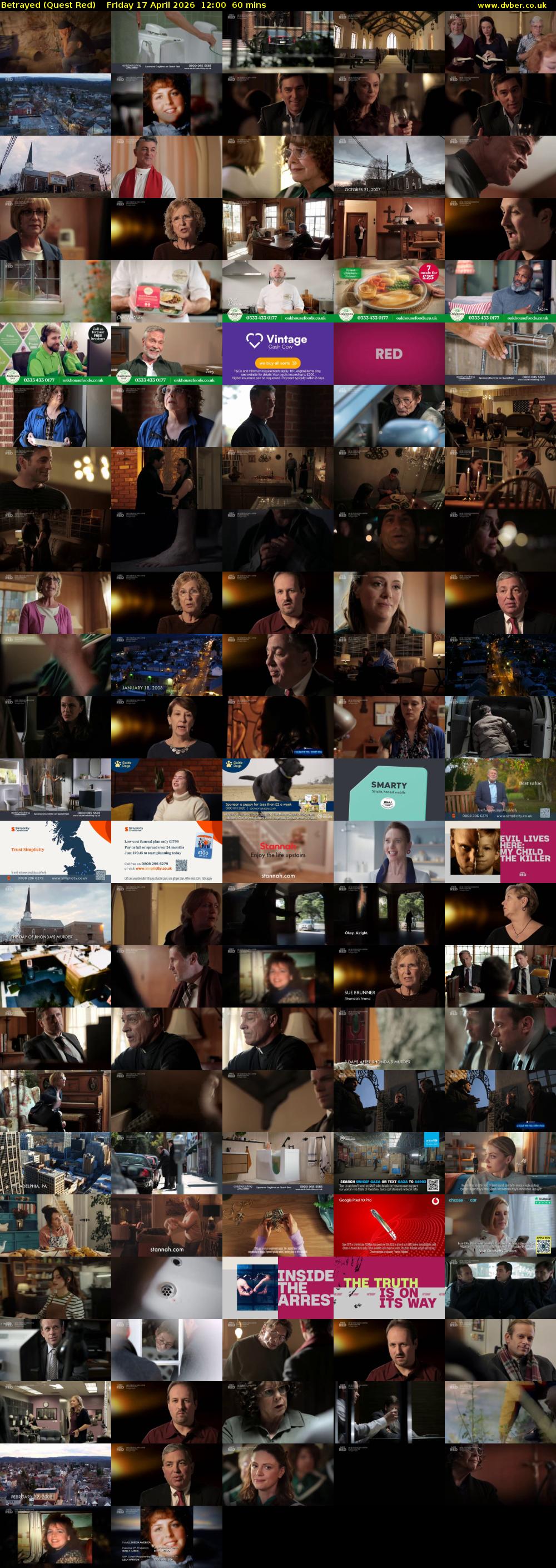 Betrayed (Quest Red) Friday 17 April 2026 12:00 - 13:00