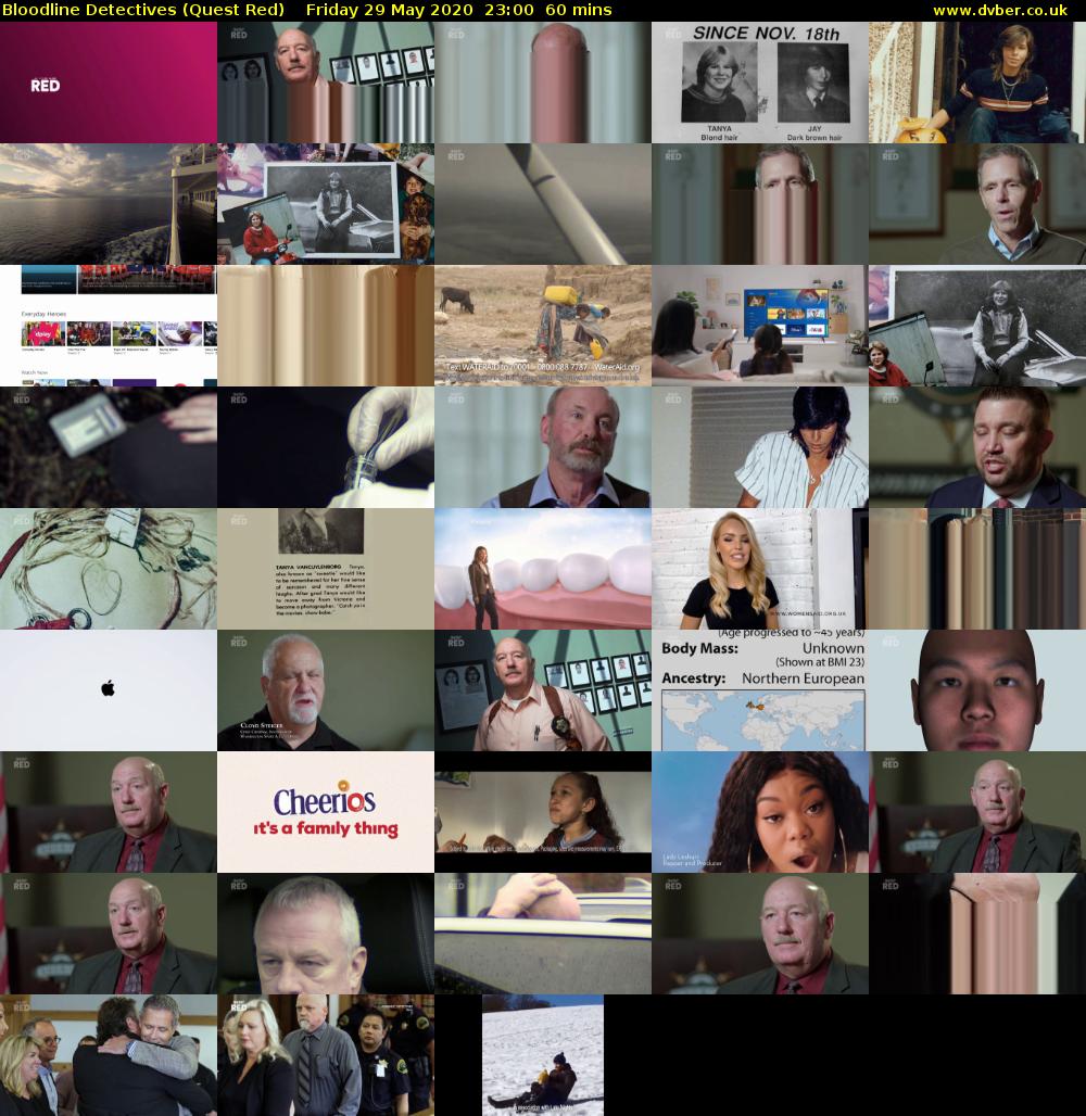 Bloodline Detectives (Quest Red) Friday 29 May 2020 23:00 - 00:00