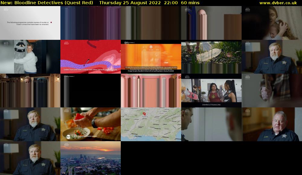 Bloodline Detectives (Quest Red) Thursday 25 August 2022 22:00 - 23:00