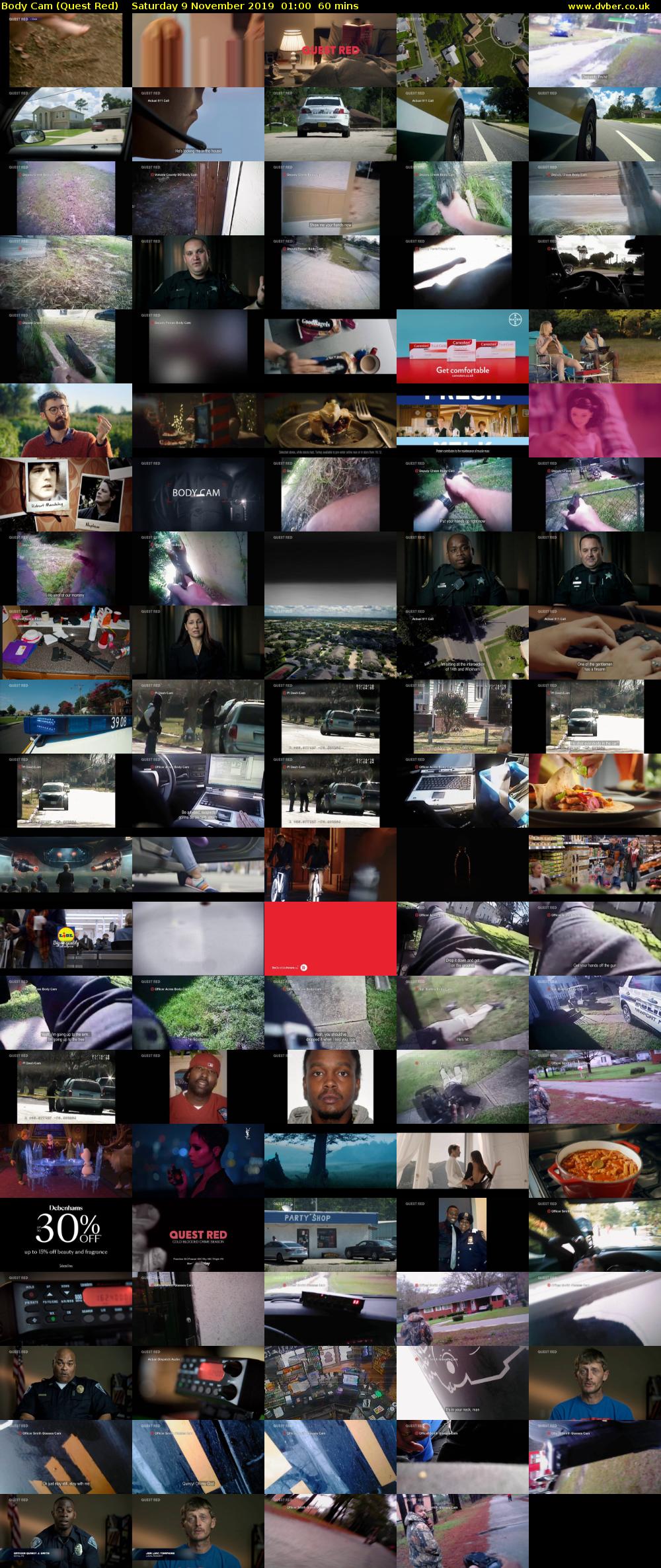 Body Cam (Quest Red) Saturday 9 November 2019 01:00 - 02:00
