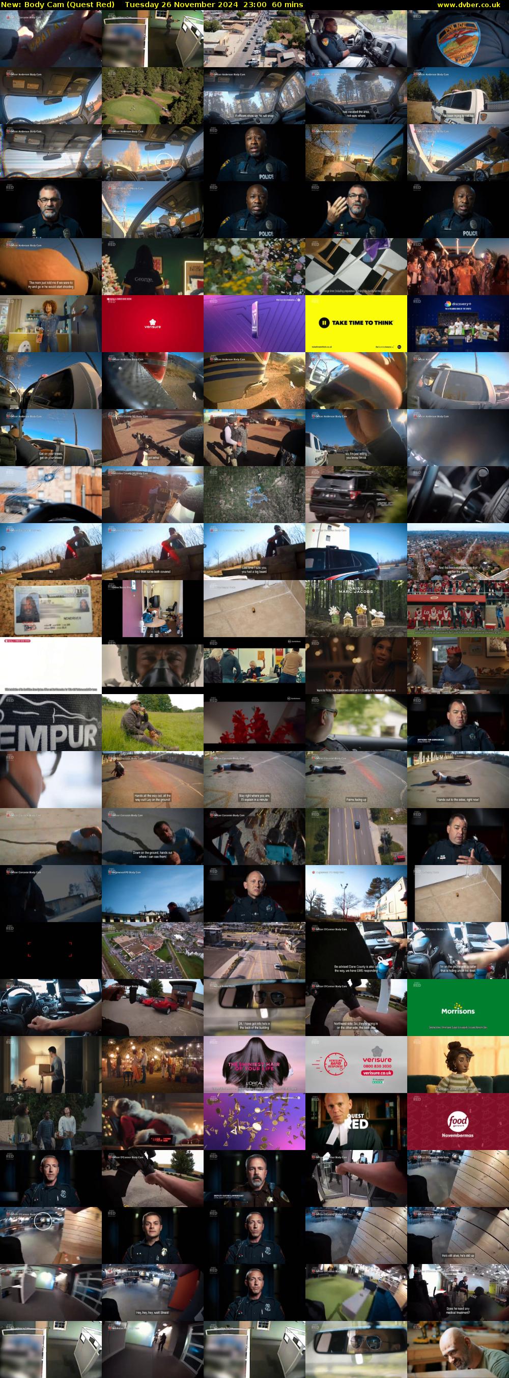 Body Cam (Quest Red) Tuesday 26 November 2024 23:00 - 00:00