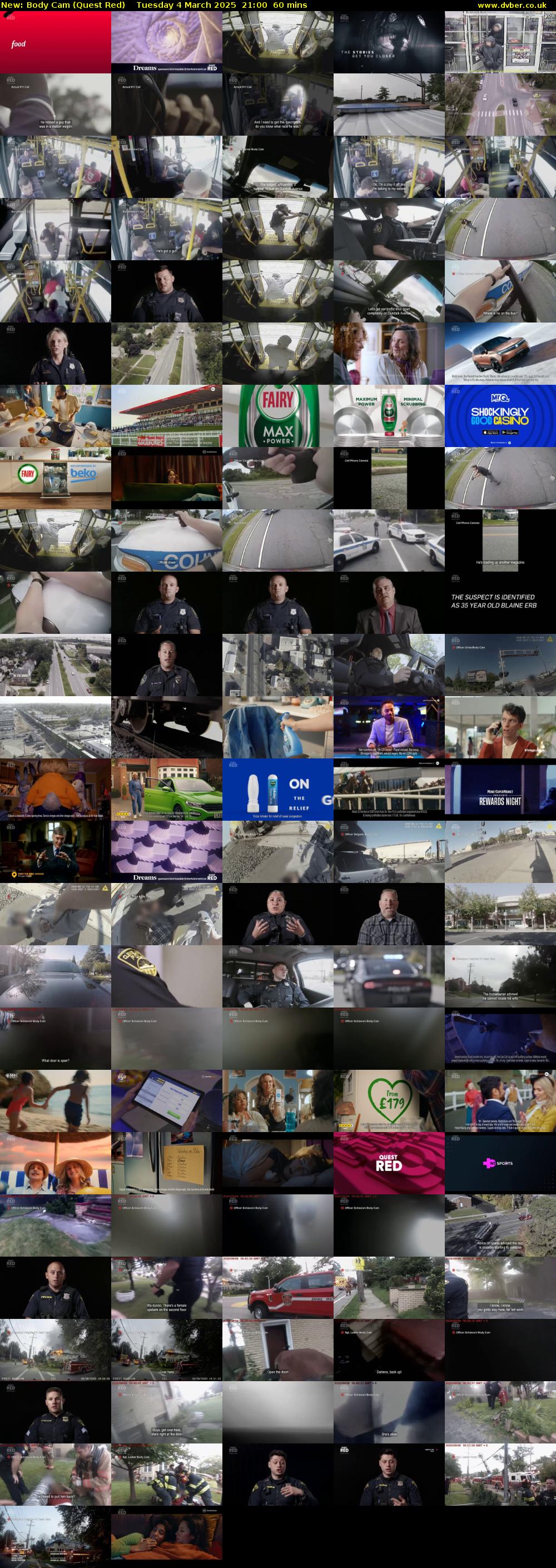 Body Cam (Quest Red) Tuesday 4 March 2025 21:00 - 22:00