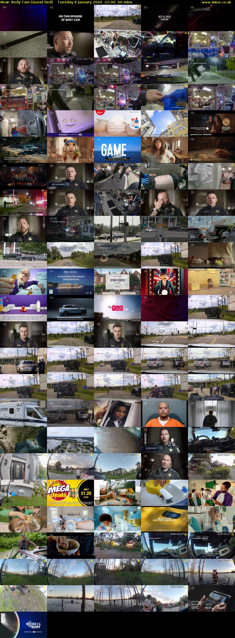 Body Cam (Quest Red) Tuesday 6 January 2026 21:00 - 22:00