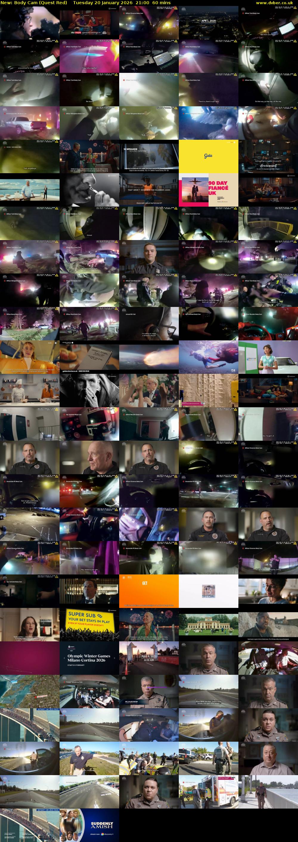 Body Cam (Quest Red) Tuesday 20 January 2026 21:00 - 22:00