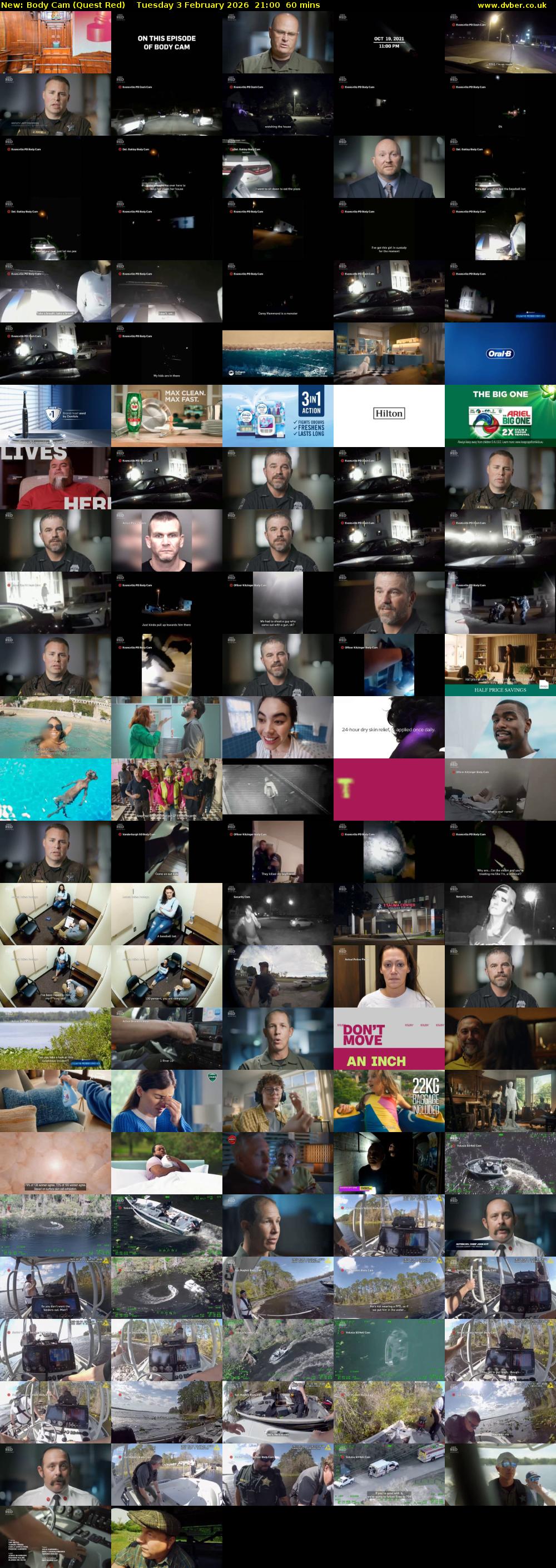 Body Cam (Quest Red) Tuesday 3 February 2026 21:00 - 22:00