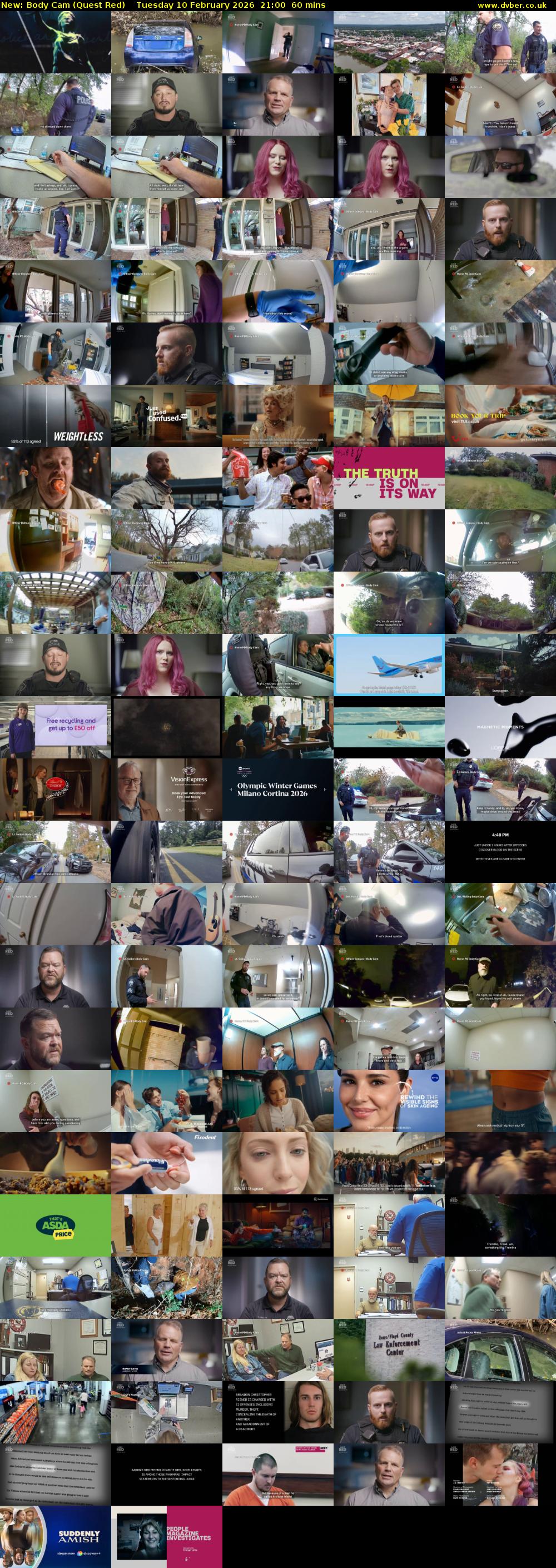 Body Cam (Quest Red) Tuesday 10 February 2026 21:00 - 22:00