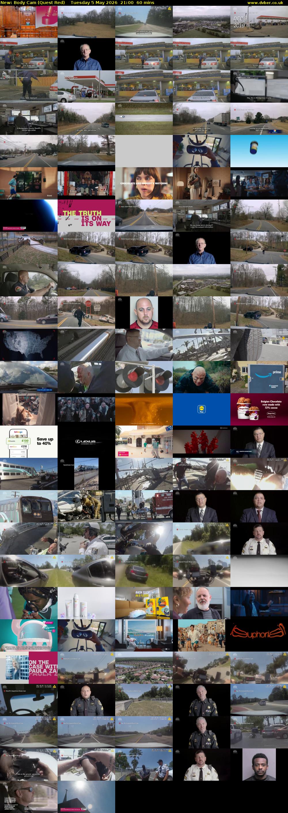 Body Cam (Quest Red) Tuesday 5 May 2026 21:00 - 22:00