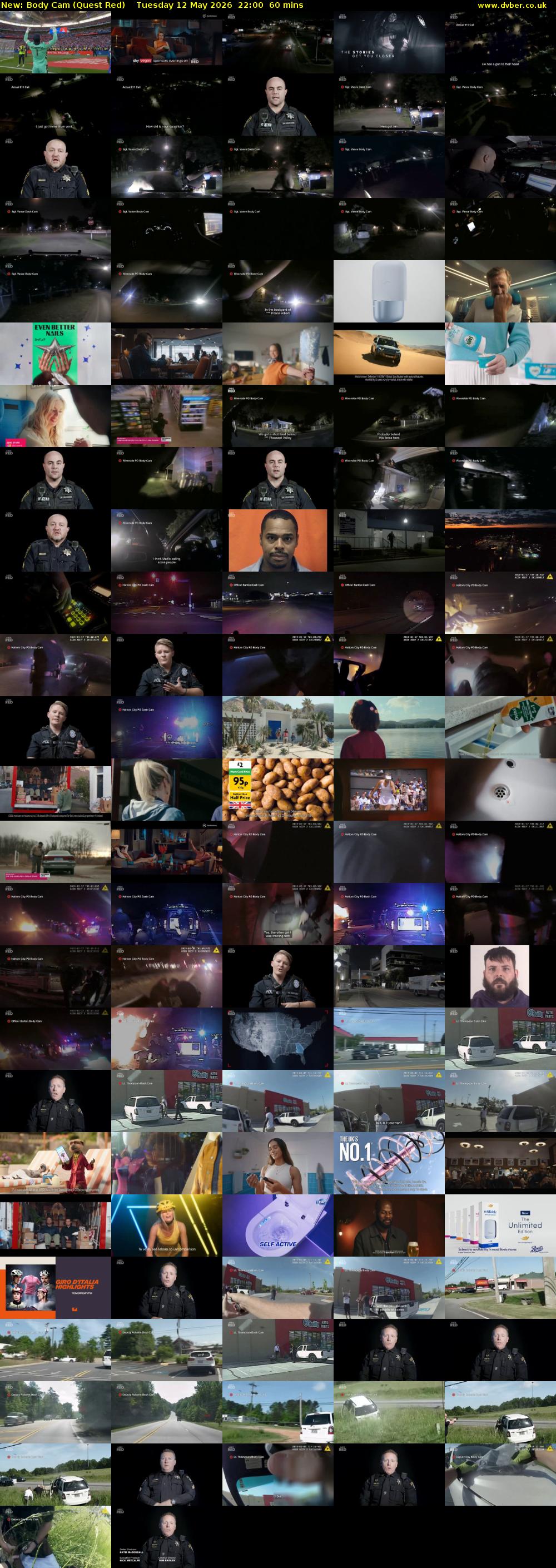 Body Cam (Quest Red) Tuesday 12 May 2026 22:00 - 23:00