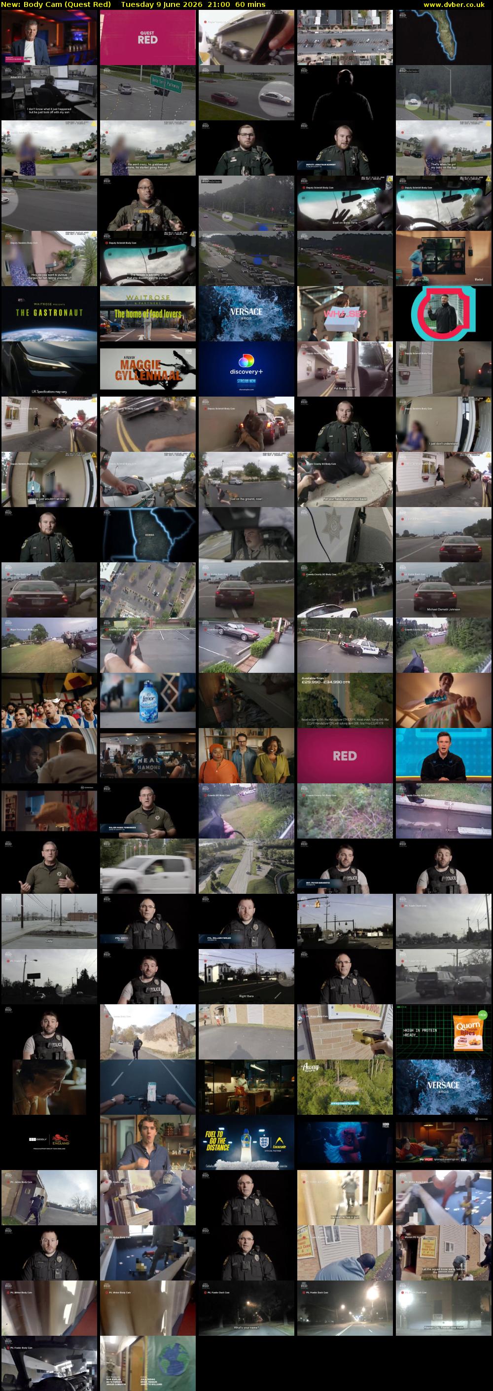 Body Cam (Quest Red) Tuesday 9 June 2026 21:00 - 22:00