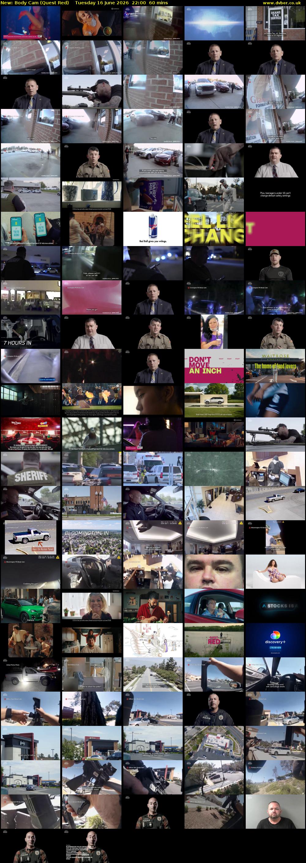 Body Cam (Quest Red) Tuesday 16 June 2026 22:00 - 23:00