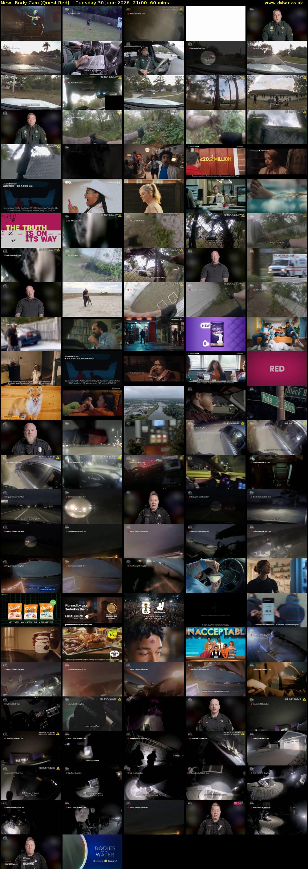 Body Cam (Quest Red) Tuesday 30 June 2026 21:00 - 22:00